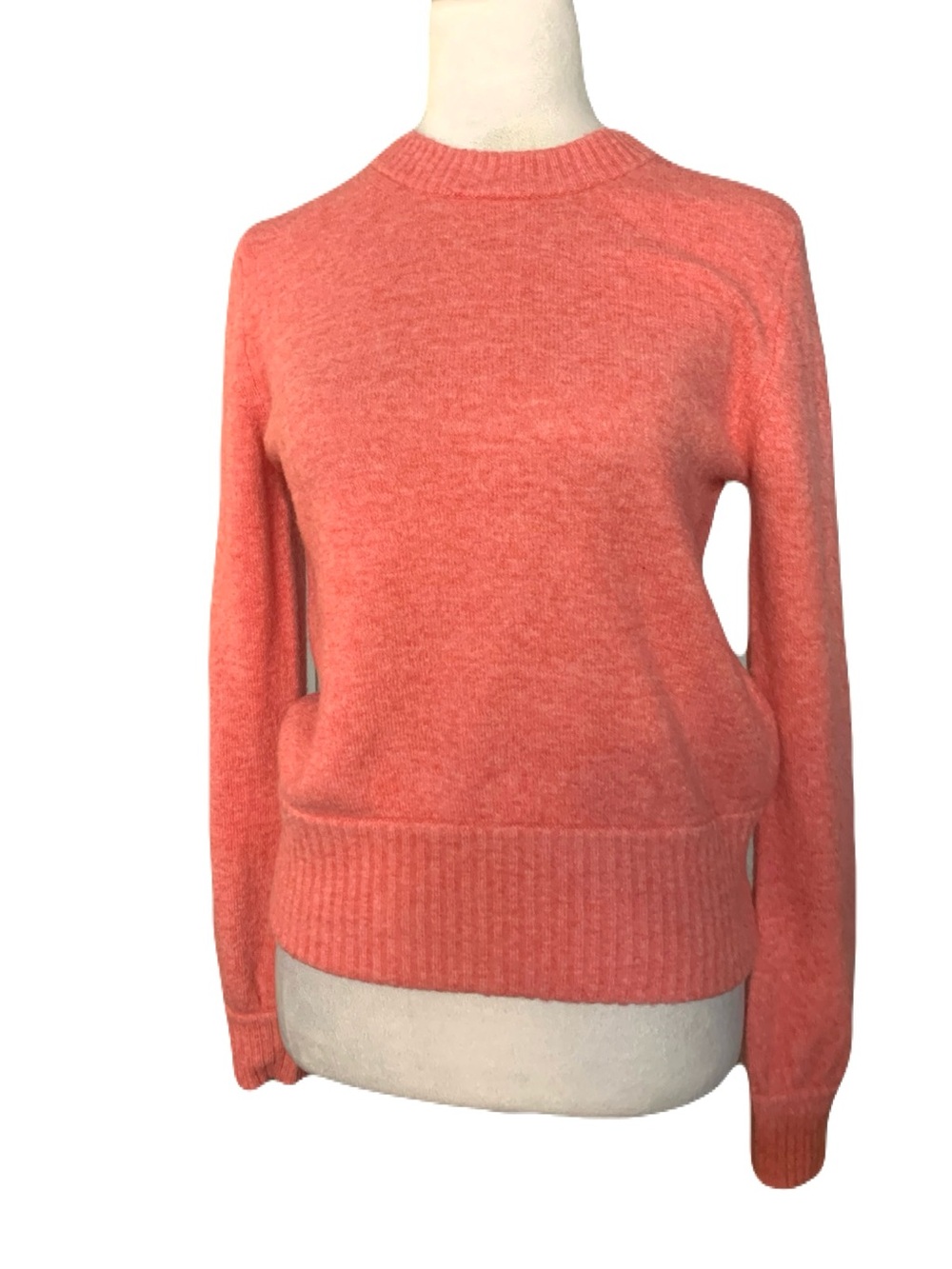 NEW J Crew XS Coral Pink Merino Wool Alpaca Blend Casual Soft Cozy Sweater